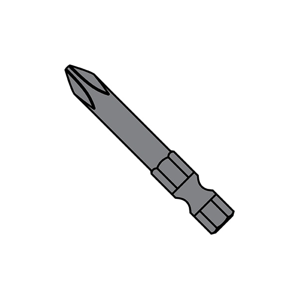 1X1 15/16X1/4 PHILLIPS POWER BIT PLAIN, PK100