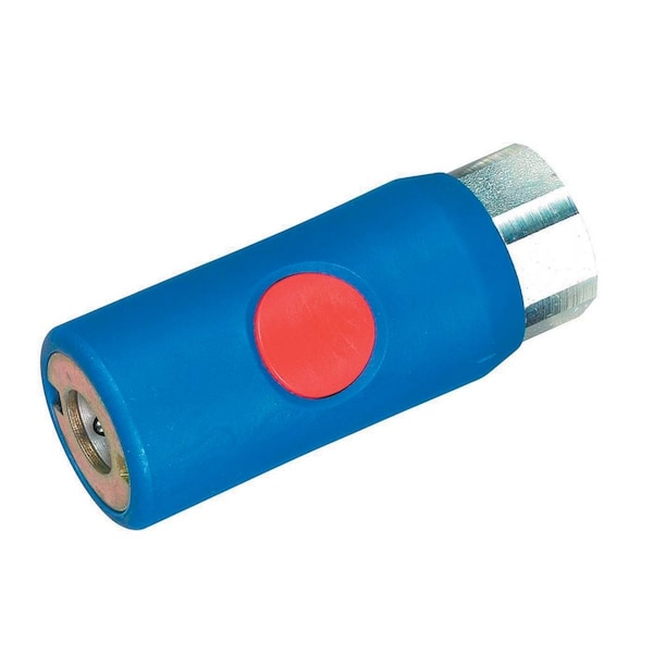 Female Truflate Style Safety Coupler, 1/4"