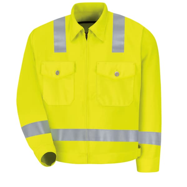 Hi-Vis Jacket, 100% Polyester, Fluorescent Yellow/Green, L