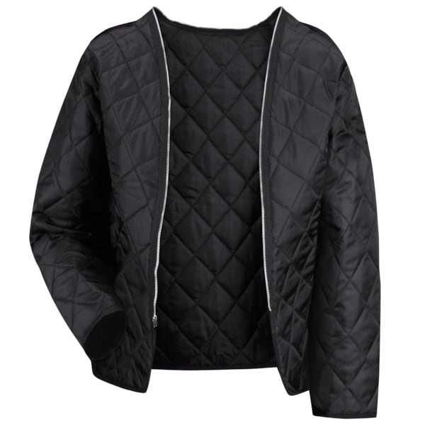 Men's Mns Deluxe Black Zip Out Liner-Ls, Zipper, Black, 3XL