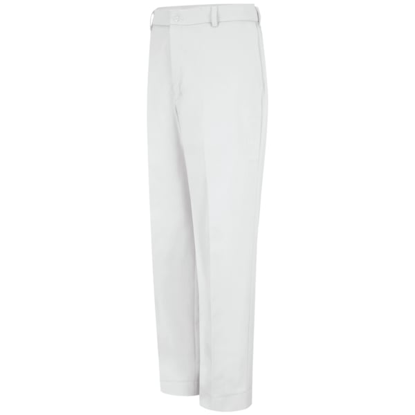 Men's Dura Kap Work Pant, 28, White, Cotton/Polyester