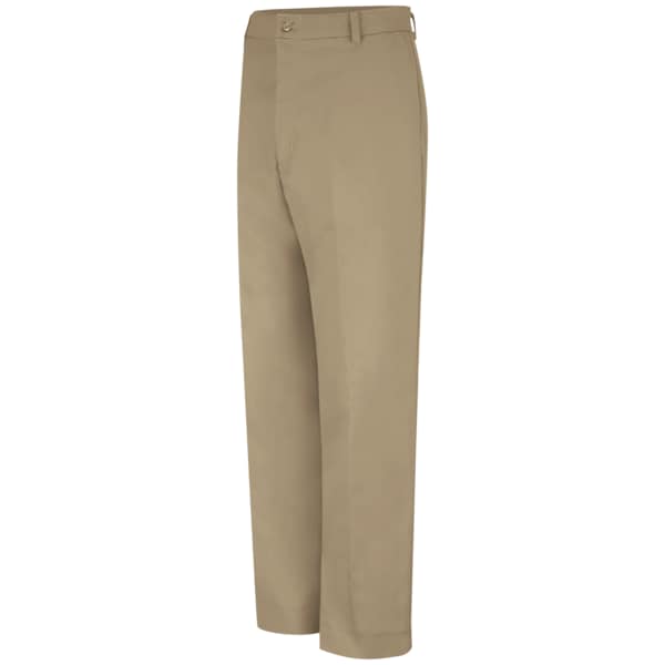 Men's Mens Workpant With Cellphone Pkt, 50 in, Khaki, Cotton/Polyester