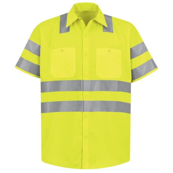 Ss Hi-Viz Workshirt - Ansi Class 3, XXL