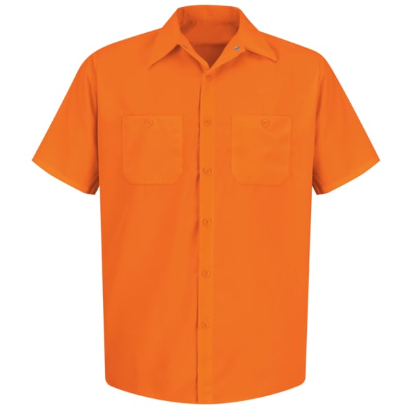 Ss Hi-Vis Orange Workshirt, 3XL