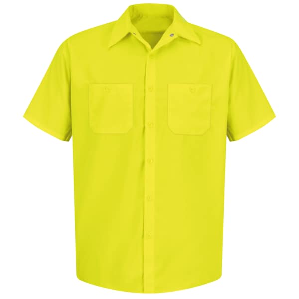 Ss Hi-Vis Yellow Workshirt, S