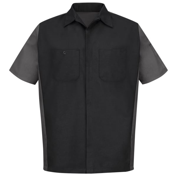 U Ss 65/35 Crew Shirt - Blk/Charc, 3XL
