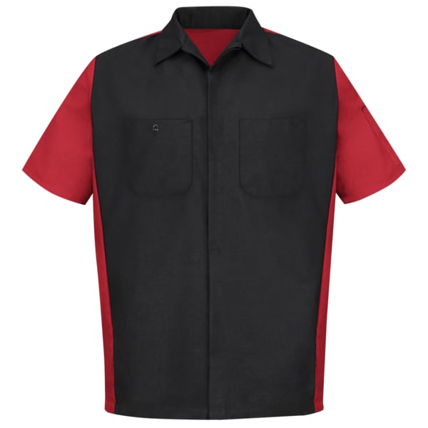 U Ss 65/35 Crew Shirt - Blk/Red, 3XL
