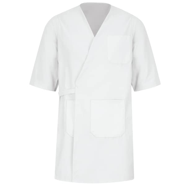 Unisex Wrap White Poplin
