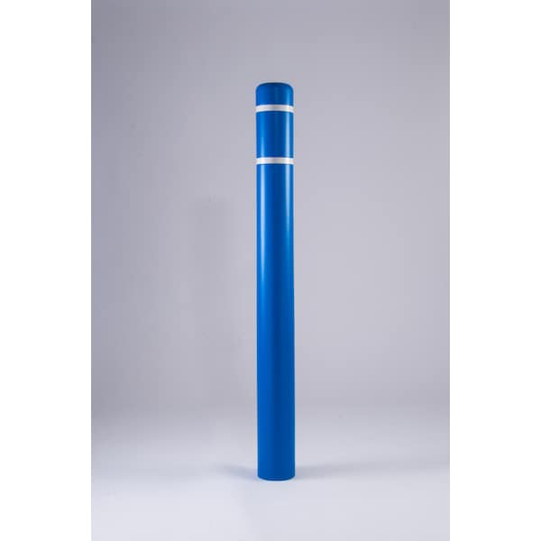 Post Sleeve, 4.5" Dia, 64" H, Blue/White