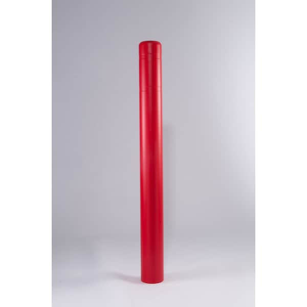 Post Sleeve, 4.5" Dia, 64" H, Red