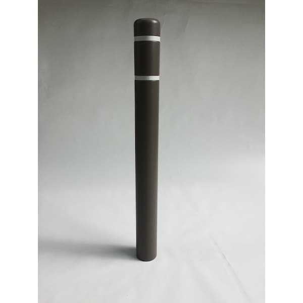 Post Sleeve, 4.5" Dia, 52" H, Grey/White