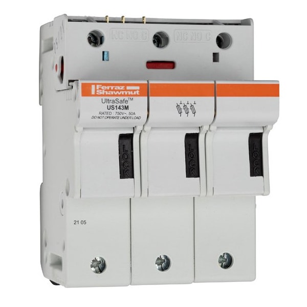 Fuse Holder, 3 Poles, 800V AC/1000V DC Volt Rating