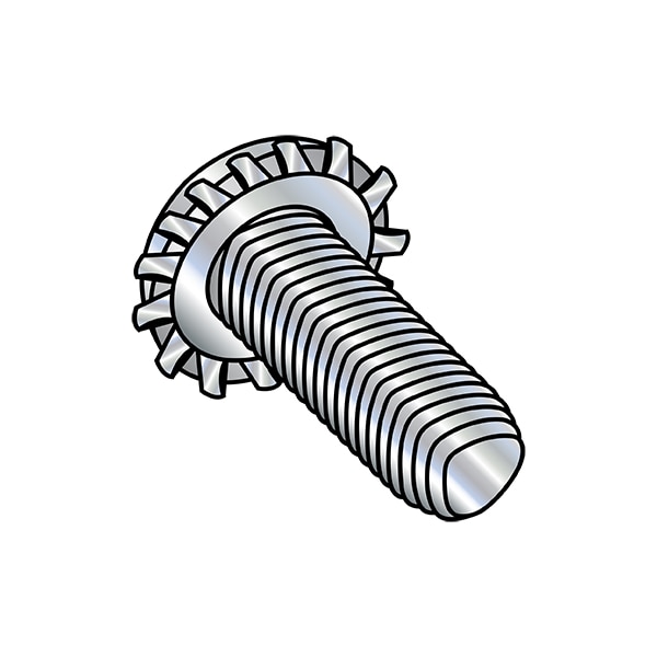 #10-24 x 1/2 in Phillips Pan Machine Screw, Zinc Plated Steel, 5000 PK