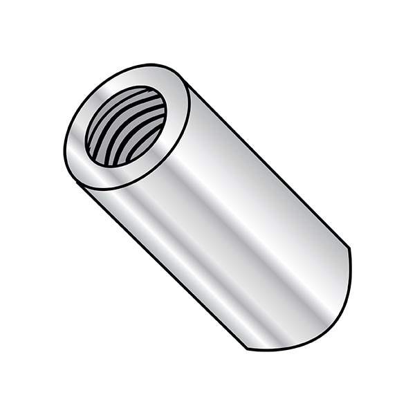 Round Standoffs, #2-56 Thrd Sz, 1 in Bd L, Aluminum 1/8 in OD, 500 PK