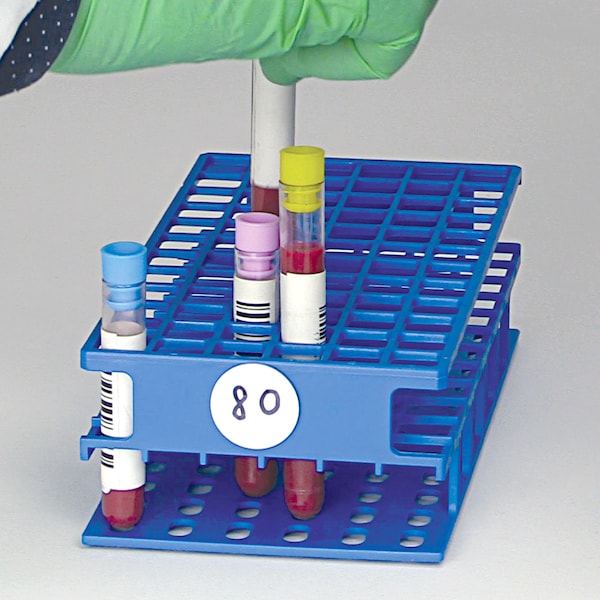RFID Tube Rack, 13mm, Half Size, Green