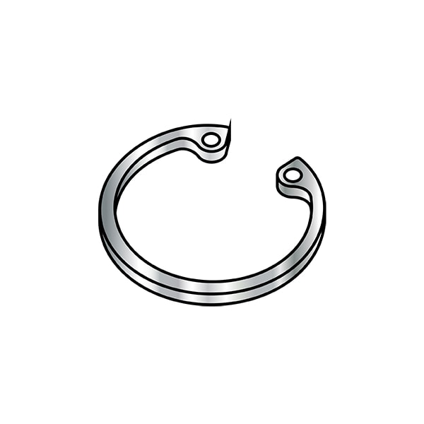 Internal Retaining Ring, Stainless Steel, Plain Finish, 0.25 in Bore Dia., 100 PK