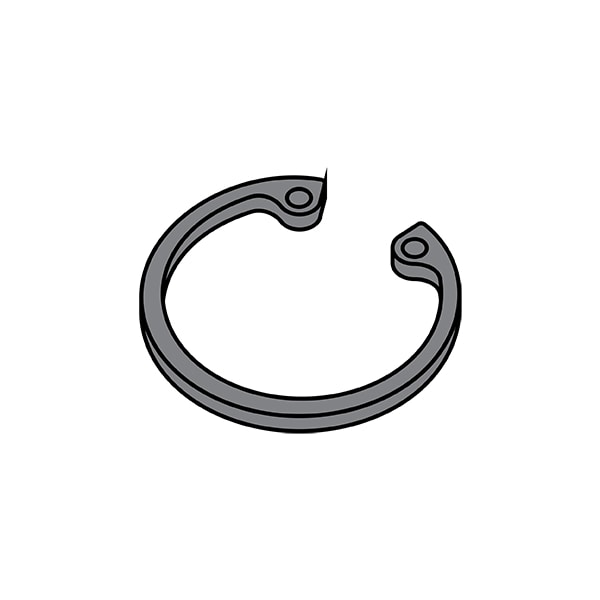 Internal Retaining Ring, Steel, Black Phosphate Finish, 1.625 in Bore Dia., 500 PK