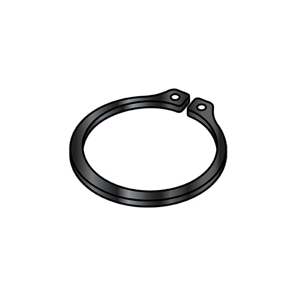 External Retaining Ring, Steel Black Phosphate Finish, 0.281 in Shaft Dia, 2000 PK