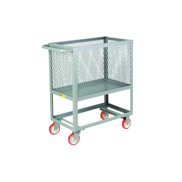 Raised Platform Box Trucks, Steel, 2000 lb Load Capacity, 24 in W, 40 in H