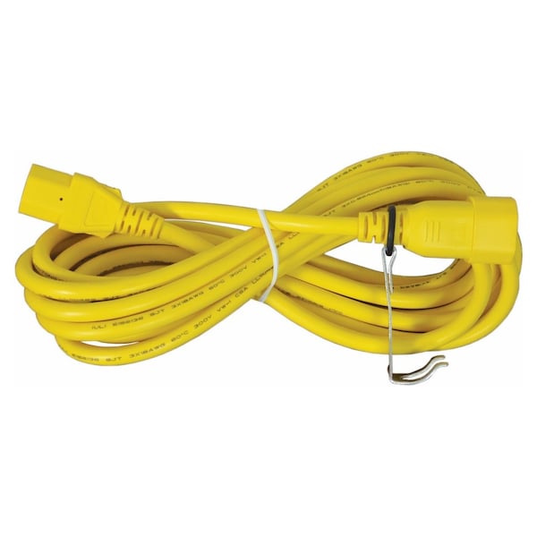 Max Duty Fan Head Extension Cord, 12 Ft., Yellow, For Drop Down Switch