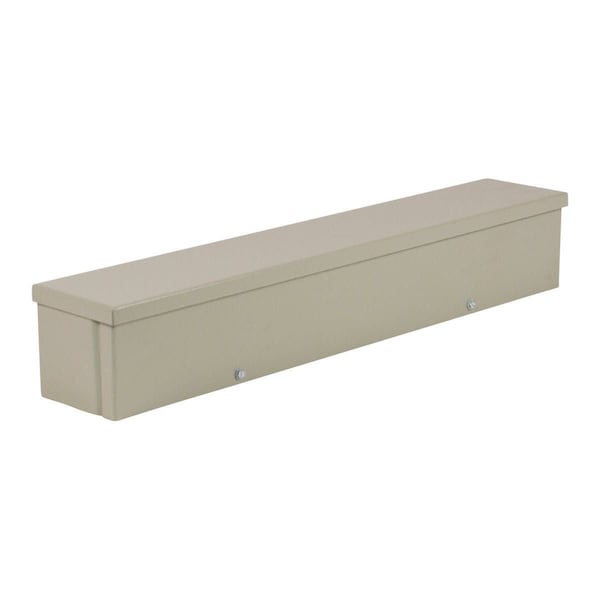 Screws Electrical Enclosures, 8 in H, 24 in D, 10 in W, 3R, Carbon Steel