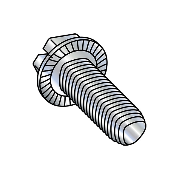 #8-32 x Self-Drilling Screw, Zinc Plated Steel, 1/4 in L, 10000 PK