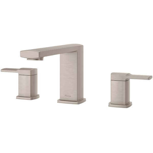 Dual Handle Deckard 3 Hole, Roman Tub Trim Only Brush, Brushed Nickel 3 Hole