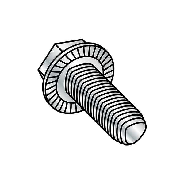#10-32 x 1-1/2 in Hex Hex Machine Screw, Zinc Plated Steel, 3000 PK