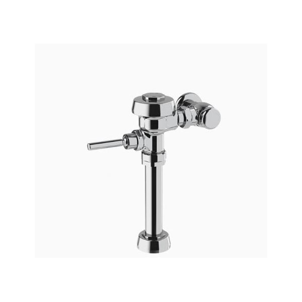 Manual Flush Valve, 1 gpf gpf, Polished Chrome, 1 in, 1 in Spud Coupling