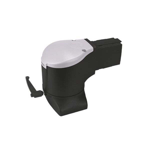 SYSPEND 180-MAX Flange Elbow Coupling, Black, Aluminum