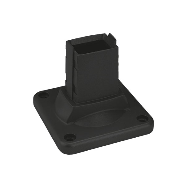 SYSPEND 180-MAX Wall Flange, Black, Aluminum