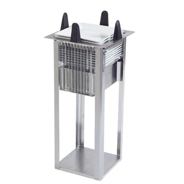 Regular Open Drop-In Square Plate Dispenser; 8-1/2" to 9-1/4"