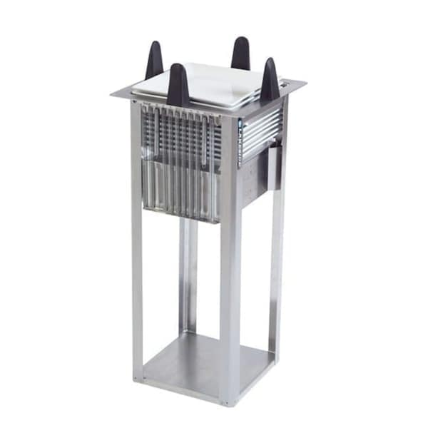 Regular Open Drop-In Square Plate Dispenser; 10-1/2" to 11-1/4"