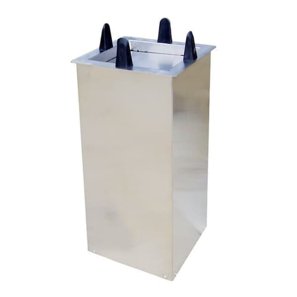 Regular Shielded Drop-In Square Plate Dispenser; 10-1/2" to 11-1/4"