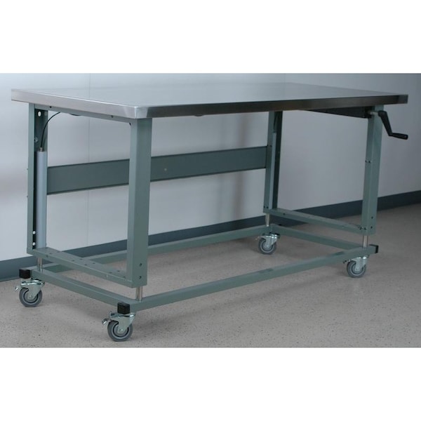 Workbench, Mobile, Hand, Crank, Lift, Adj.