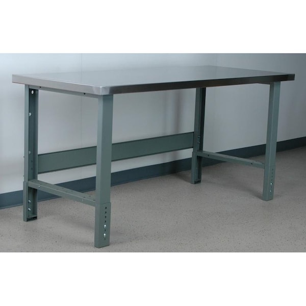 Bolted Workbenches, 48" W, Adjustable Height, 3500 lb.