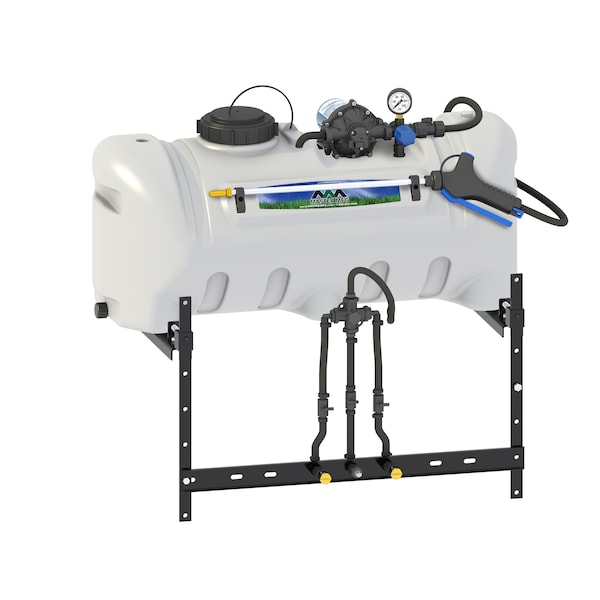 25 gal Broadcast Deluxe Sprayer, 25 ft L Hose