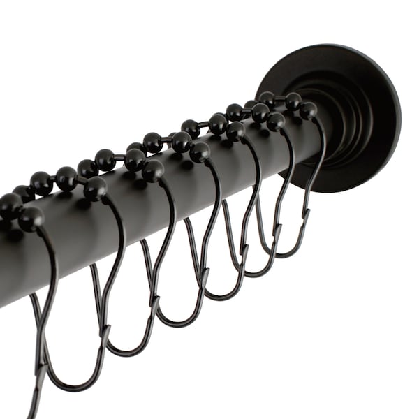 SCC3115 Adjustable Shower Curtain Rod with Ring Combo
