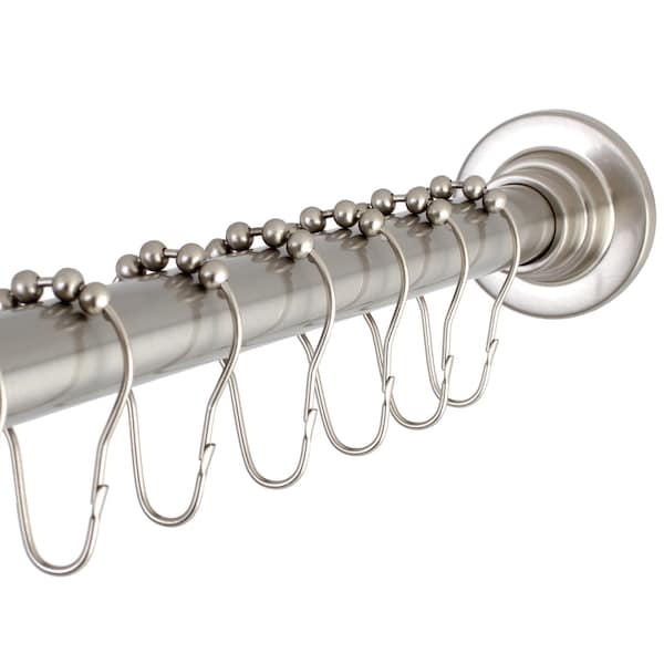 SCC3118 Adjustable Shower Curtain Rod with Ring Combo