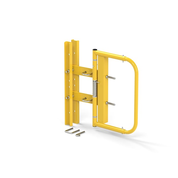 Safety Swing Gate, Fits 16"-26" Opening, Self Closing, Finish: Yellow