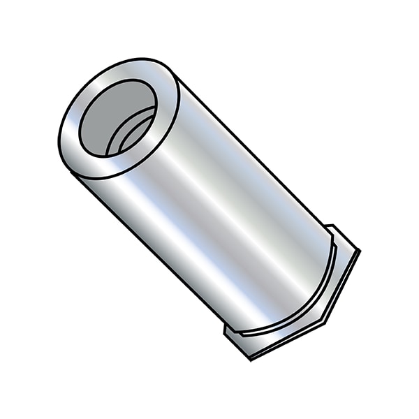 Self-Clinching Stud, Steel, Zinc Plated Finish, 1000 PK