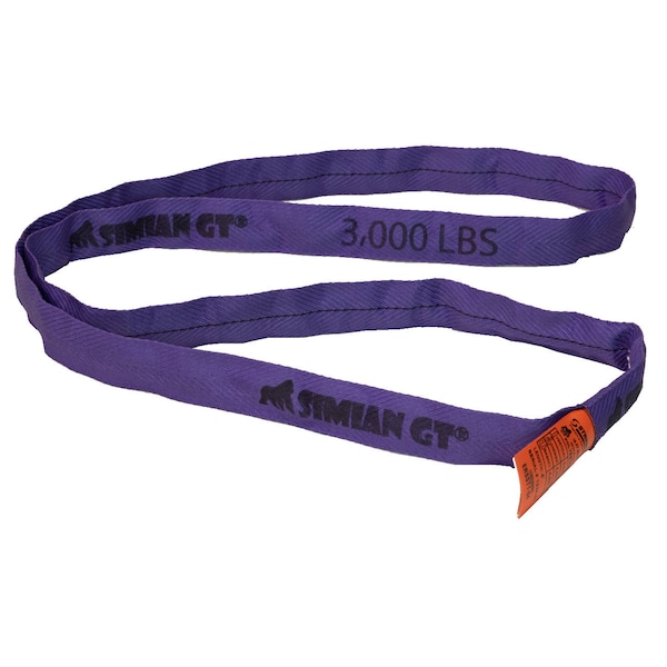 Round Sling, Endless, 5/8in. Dia, 8ft. L