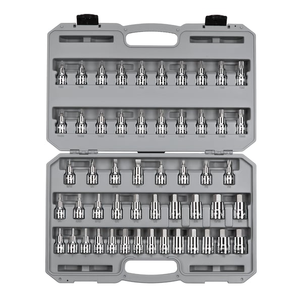 3/8" Drive Socket Set, Torx(R), 52 pcs
