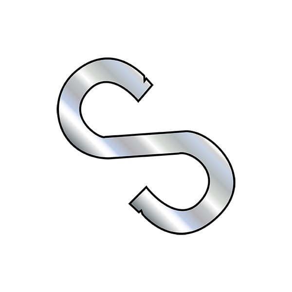 1/4X2 S HOOK ZINC, PK500