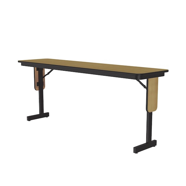 Rectangle Panel Leg Folding Seminar Training Table, High Pressure Laminate Top, Fusion Maple