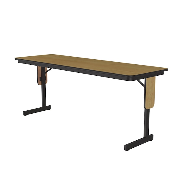 Rectangle Panel Leg Folding Seminar Training Table, High Pressure Laminate Top, Fusion Maple