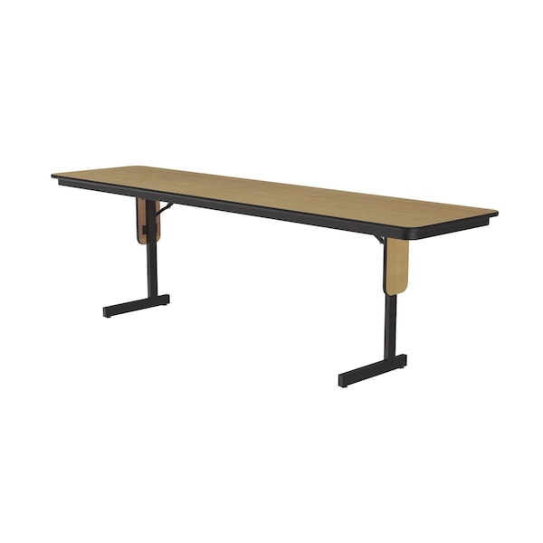 Rectangle Panel Leg Folding Seminar Training Table, High Pressure Laminate Top, Fusion Maple