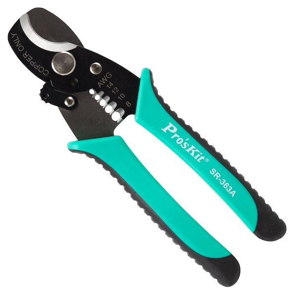 Round Cable Cutter/Stripper 14-8 AWG
