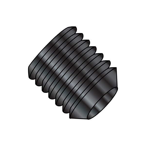 1/4-20X1 COARSE SOCKET SET SCR CUP BLACK OX & OIL, PK5000
