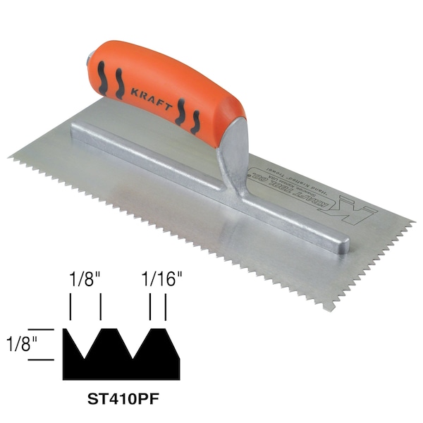 Flat-top V-Notch, 1/8" x 1/8" x 1/16